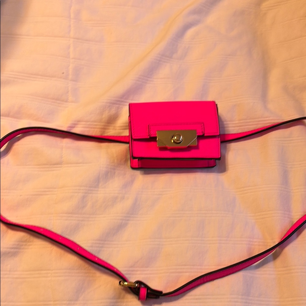 Pink Crossbody Belt Bag